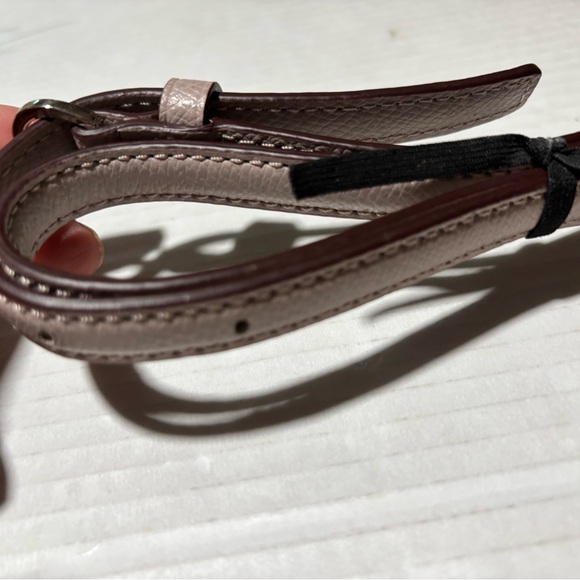 Coach Adjustable Leather Strap in Light Taupe with Silver Hardware - Picture 5 of 10